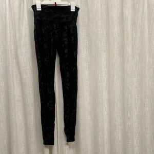 SPANX Black Camouflage High-Waist Leggings